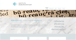 Desktop Screenshot of desburocratizar.org.br