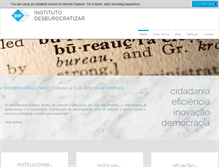 Tablet Screenshot of desburocratizar.org.br